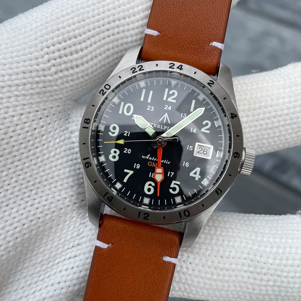 STEELFLIER Official SF792 GMT Mechanical Dive Watch Super Luminous - Oreela
