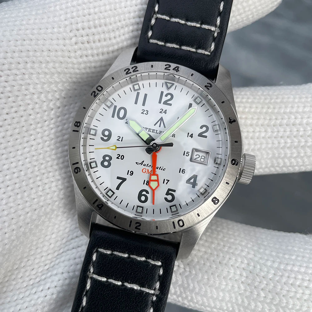 STEELFLIER Official SF792 GMT Mechanical Dive Watch Super Luminous - Oreela