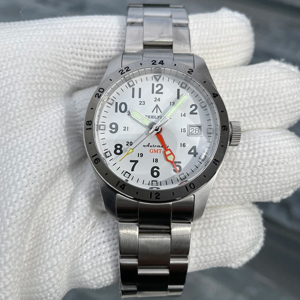 STEELFLIER Official SF792 GMT Mechanical Dive Watch Super Luminous - Oreela