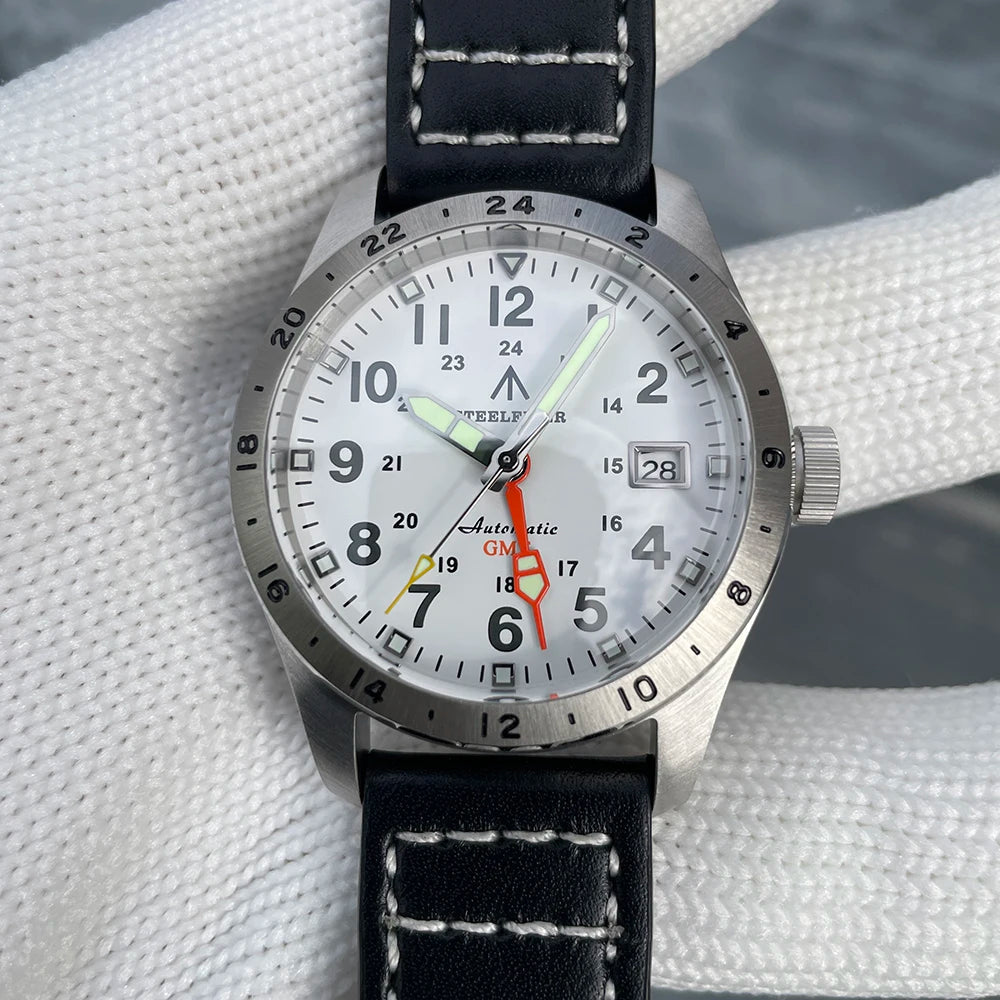 STEELFLIER Official SF792 GMT Mechanical Dive Watch Super Luminous - Oreela