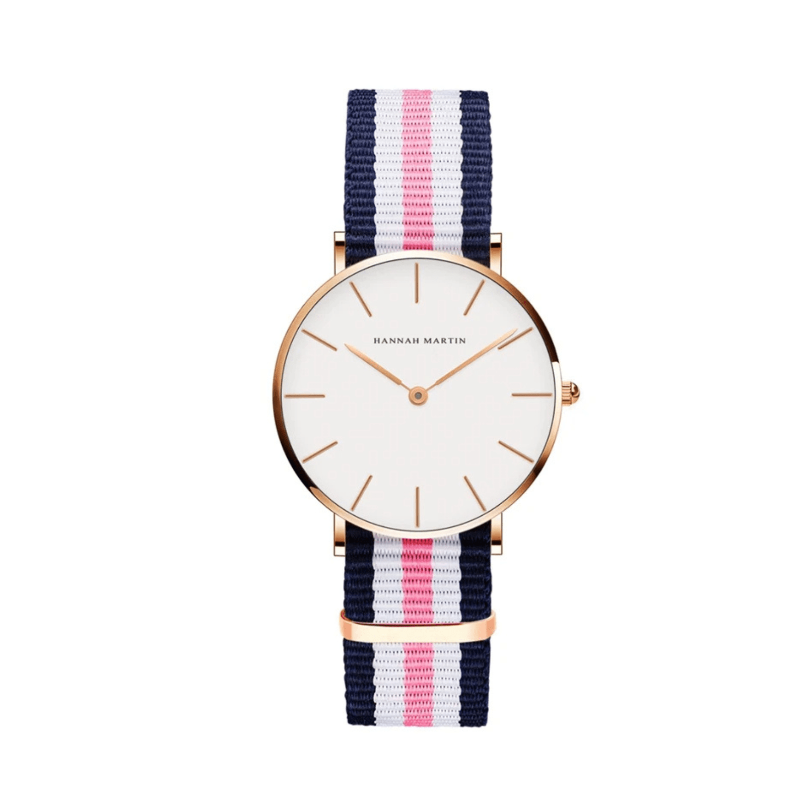 Women's Leather Strap Round Dial Watch - Oreela