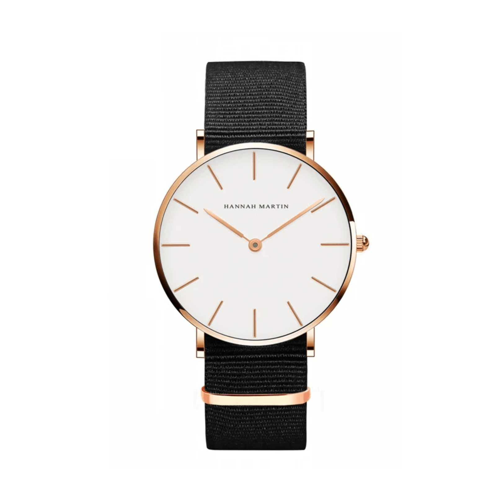 Women’s Leather Strap Watch with Round Dial - Oreela