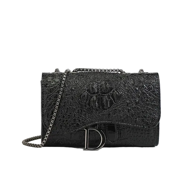 Midnight Elegance Chain Shoulder Bag