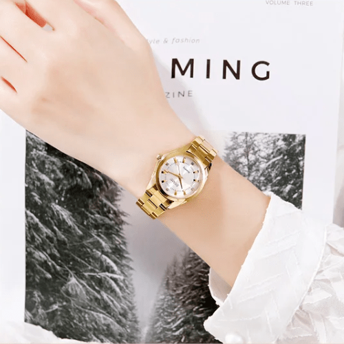 Women's Stone - Embellished Fashion Watch - Oreela