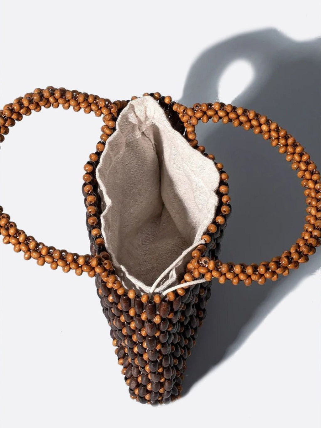 Wooden bead handbag - Oreela