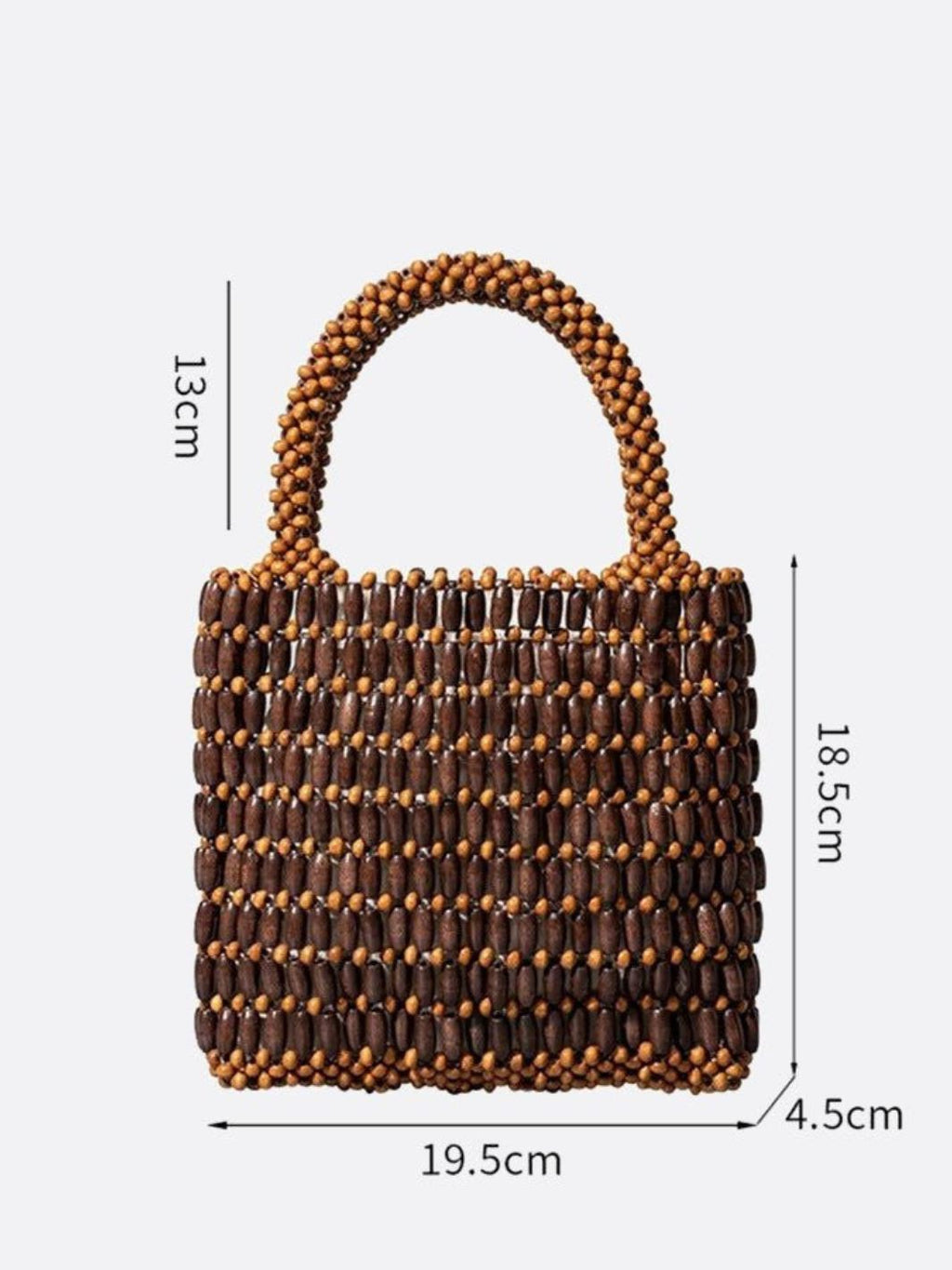 Wooden bead handbag - Oreela