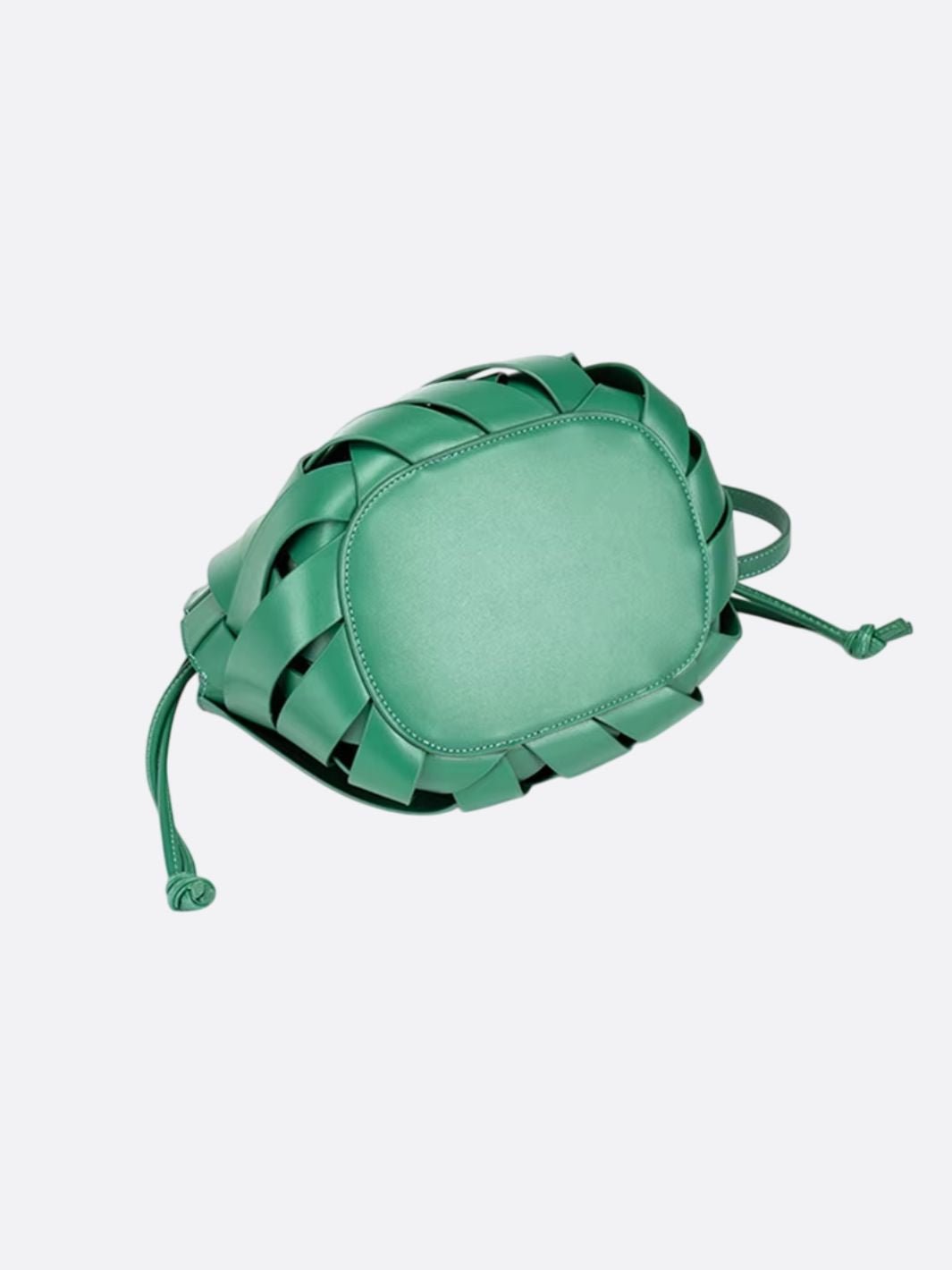 Woven Leather Crossbody Handbag - Oreela