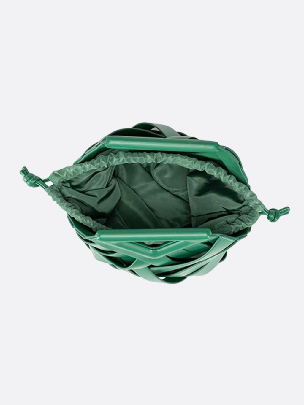 Woven Leather Crossbody Handbag - Oreela